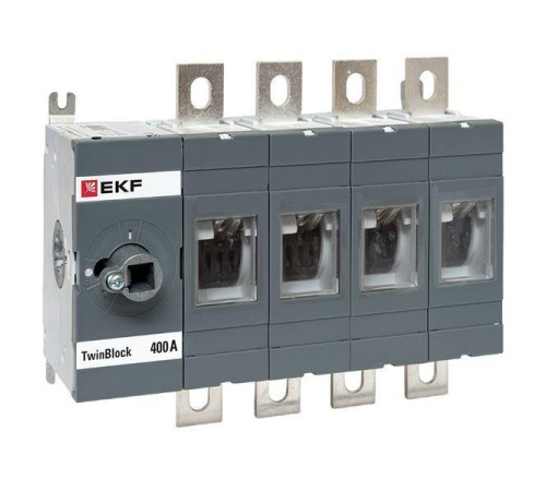 Рубильник 4п 400А без рукоятки управления TwinBlock EKF tb-s-400-4p