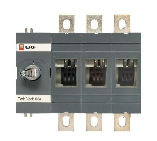 Рубильник 3п 800А без рукоятки управления TwinBlock PROxima EKF tb-s-800-3p