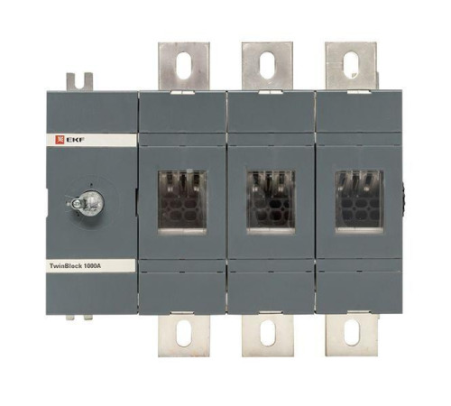 Рубильник 3п 1000А без рукоятки управления TwinBlock PROxima EKF tb-s-1000-3p