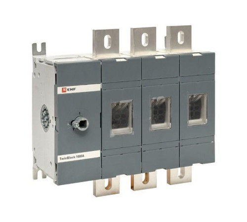 Рубильник 3п 1000А без рукоятки управления TwinBlock PROxima EKF tb-s-1000-3p