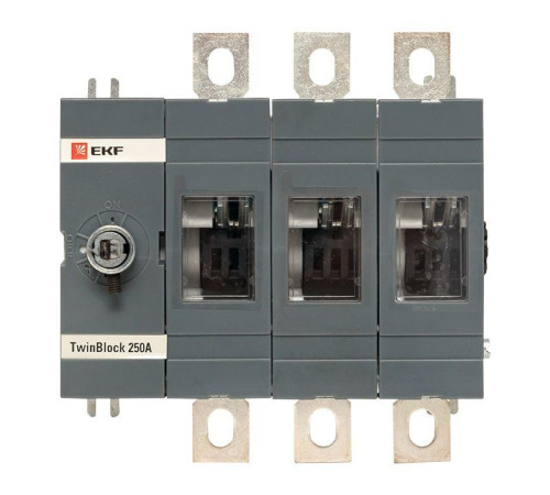 Рубильник 3п 250А без рукоятки управления TwinBlock PROxima EKF tb-s-250-3p Рубильник 3п 250А без рукоятки управления TwinBlock PROxima EKF tb-s-250-3p