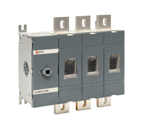 Рубильник 3п 1250А без рукоятки управления TwinBlock PROxima EKF tb-s-1250-3p