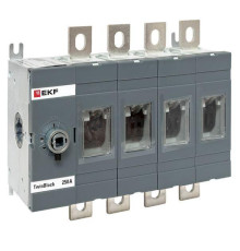 Рубильник 4п 250А без рукоятки управления TwinBlock EKF tb-s-250-4p