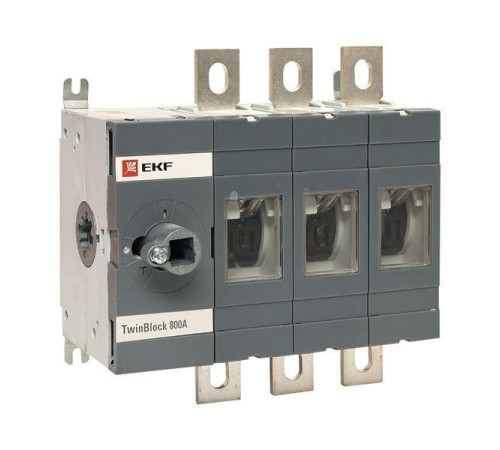 Рубильник 3п 800А без рукоятки управления TwinBlock PROxima EKF tb-s-800-3p