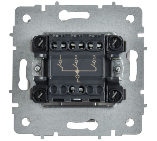 Выключатель 3-кл. СП BRITE ВС10-3-0-БрАБ 10А механизм арктич. бел. IEK BR-V30-0-10-K91