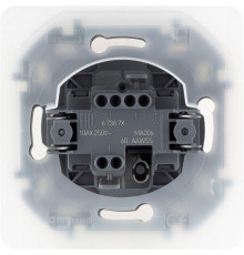 Переключатель 1-кл. Inspiria 10А IP44 250В 10AX механизм алюм. Leg 673672
