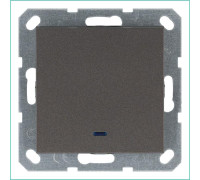 Выключатель 1-кл. 10А IP20 с подсветкой механизм мокко Jasmart G3011NZ