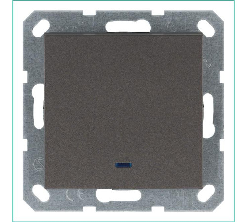 Выключатель 1-кл. 10А IP20 с подсветкой механизм мокко Jasmart G3011NZ