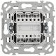 Выключатель 2-кл. СП FLITE ВС12-1-0-ФлЧ 10А механизм черн. IEK FI-V20-0-10-1-K02