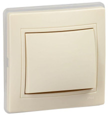 Выключатель 1-кл. СП Кварта ВС10-1-0-ККм-44 10А IP44 крем. IEK KV-V10-10-44-K33