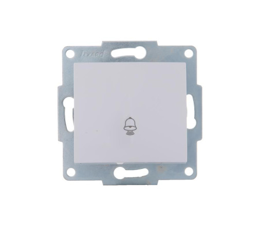 Механизм кнопки звонка 1-кл. 1п СП Karina 10А IP20 бел. LEZARD 707-0288-103