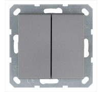 Переключатель перекрестный 2-кл. 10А IP20 механизм алюм. Jasmart G3014S
