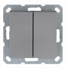 Переключатель перекрестный 2-кл. 10А IP20 механизм алюм. Jasmart G3014S