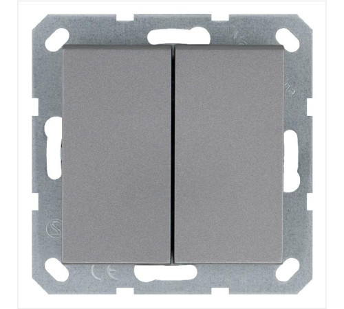 Переключатель перекрестный 2-кл. 10А IP20 механизм алюм. Jasmart G3014S