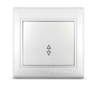 Переключатель проходной 1-кл. СП Севиль 10А IP20 бел. UNIVersal С0025