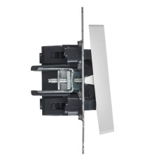 Выключатель 2-кл. СП BRITE ВС10-2-0-БрАБ 10А механизм арктич. бел. IEK BR-V20-0-10-K91