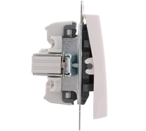 Переключатель проходной 2-кл. СП Rain IP20 механизм бел. LEZARD 703-0288-106