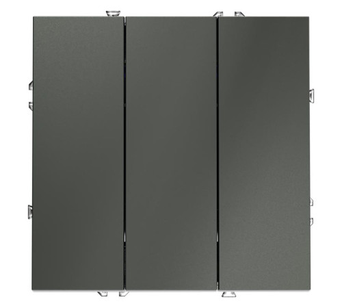Выключатель 3-кл. СП S70 10А механизм титан Voltum VLS030106