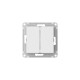 Выключатель 2-кл. AtlasDesign (сх. 5) 10AX быстрозажим. клем. механизм бел. SE ATN000151S