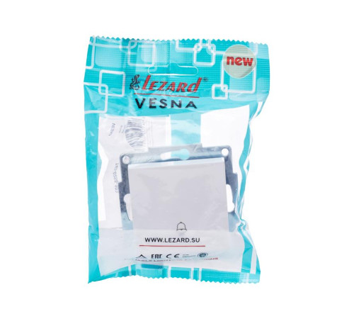 Механизм кнопки звонка СП VESNA бел. LEZARD 742-0288-103
