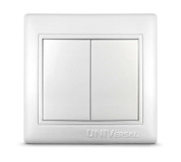 Выключатель 2-кл. СП Севиль 10А IP20 бел. UNIVersal С0023
