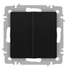 Переключатель Accent 6-107-05 двойн. 10А-250В IP20 СУ AL/CU антрацит Intro Б0063564