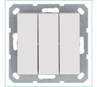 Выключатель 3-кл. 10А IP20 механизм бел. глянцевый Jasmart G3031W