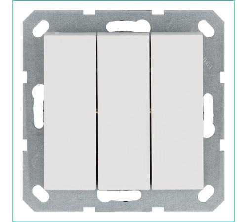 Выключатель 3-кл. 10А IP20 механизм бел. глянцевый Jasmart G3031W