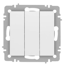 Выключатель Accent 6-106-01М тройной 10А-250В IP20 СУ AL/CU бел. матов. Intro Б0063532