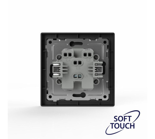 Переключатель перекрестный 1-кл. СП Pixel IP20 механизм карбон TOKOV ELECTRIC TKE-PX-P1R-C14