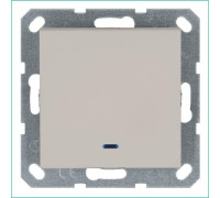 Выключатель 1-кл. 10А IP20 с подсветкой механизм тауп Jasmart G3011NT