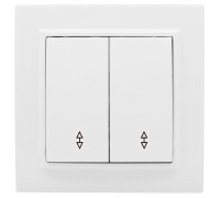 Переключатель проходной 2-кл. СП Минск 10А IP20 бел. Basic EKF ERV10-027-10