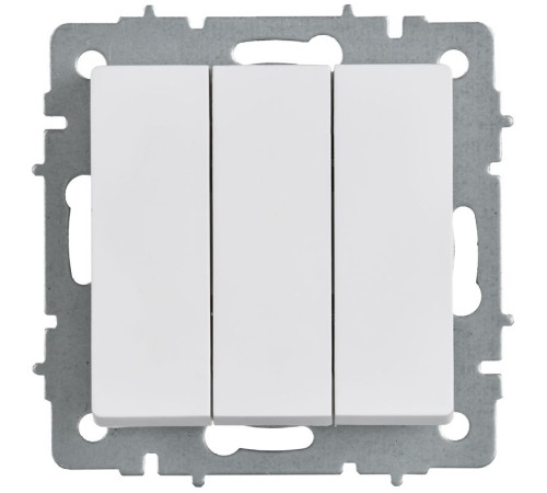 Выключатель 3-кл. СП BRITE ВС10-3-0-БрАБ 10А механизм арктич. бел. IEK BR-V30-0-10-K91