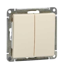Переключатель проходной 2-кл. СП W59 10А IP20 10AX механизм сл. кость SE VS610-256-2-86