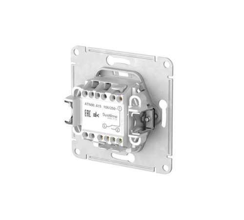 Переключатель 1-кл. AtlasDesign (сх. 6) 10AX быстрозажим. клем. механизм сталь SE ATN000961S