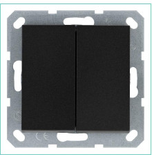 Переключатель проходной 2-кл. 10А IP20 механизм антрацит Jasmart G3022B