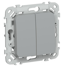 Выключатель 2-кл. СП FLITE ВС12-1-0-ФлС 10А механизм сер. IEK FI-V20-0-10-1-K03