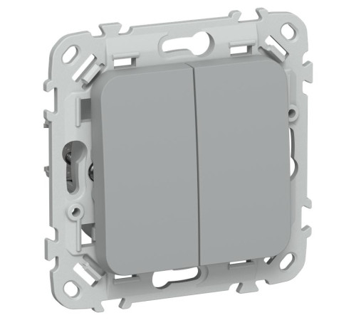 Выключатель 2-кл. СП FLITE ВС12-1-0-ФлС 10А механизм сер. IEK FI-V20-0-10-1-K03