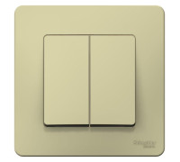 Переключатель проходной 2-кл. СП Blanca 10А IP20 (сх. 6+6) 250В беж. SE BLNVS106607
