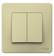 Переключатель проходной 2-кл. СП Blanca 10А IP20 (сх. 6+6) 250В беж. SE BLNVS106607