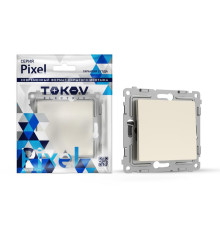 Переключатель перекрестный 1-кл. СП Pixel IP20 механизм беж. TOKOV ELECTRIC TKE-PX-P1R-C02