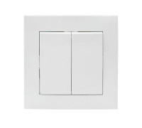 Выключатель 2-кл. СП Валенсия 10А IP20 бел. PROxima EKF EWV10-023-10