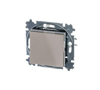 Переключатель 1-кл. СП Levit IP20 кофе макиато/бел. ABB 2CHH590645A6018