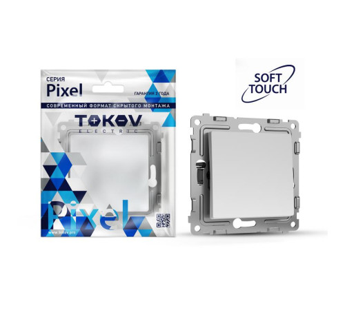 Переключатель перекрестный 1-кл. СП Pixel IP20 механизм айс TOKOV ELECTRIC TKE-PX-P1R-C34