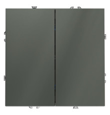 Выключатель 2-кл. СП S70 10А механизм титан Voltum VLS020106