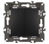 Переключатель 2-кл. СП Elegance 14-1106-05 10А IP20 250В 10AX механизм антрацит Эра Б0034247