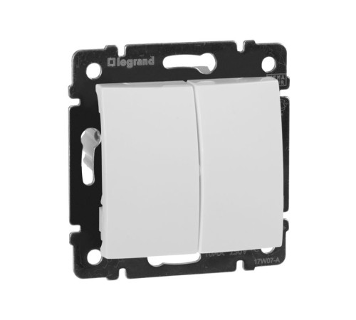 Переключатель проходной 2-кл. СП Valena 10А IP31 250В механизм бел. IEK 774408