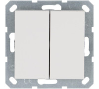 Выключатель 2-кл. 10А IP20 механизм бел. глянцевый Jasmart G3023W