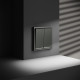 Выключатель 2-кл. СП S70 10А с подсветкой механизм титан Voltum VLS020206
