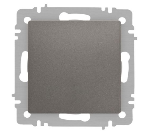Выключатель Accent 6-101-09 10А-250В IP20 СУ AL/CU титан Intro Б0063440